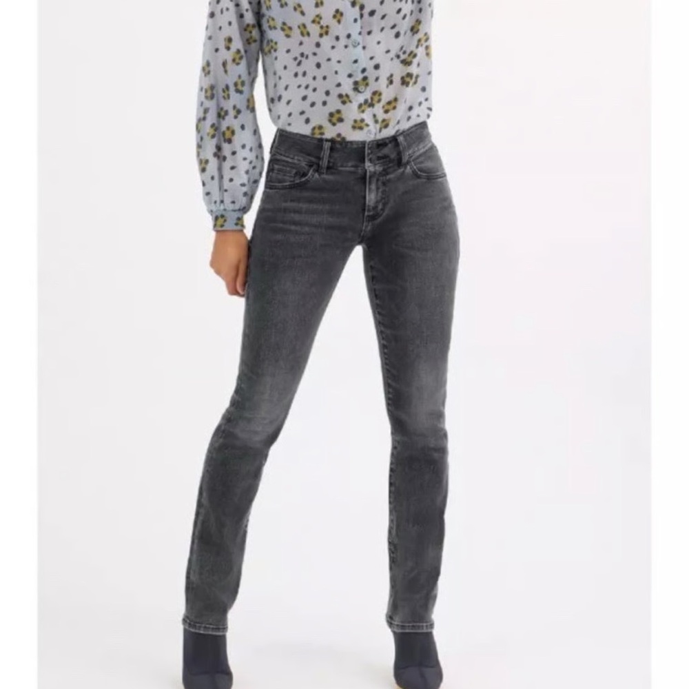 CAbi Charcoal Cinch Straight Jeans new w/o Tags